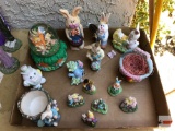 Holiday Decor - Easter - snow globe and small figurines