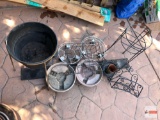 Yard & Garden - Metal plant stands, hose holder, planter trollies, etc.