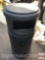 Continental hard molded plastic lg. outdoor garbage can, double side disposal, removable top, 41.5