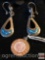 Jewelry - Pr. sterling earrings and Sterling St. Christopher pendant