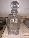 Crystal decanter, signed Miller Rogaski, 10.5