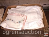 Vintage linens, tablecloths, runners etc.