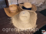 Hats - 3 straw hats