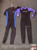 2 surfing wet suits, Scuba Max size small 0.5mm & Body Glove Juniors 16