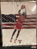 Michael Jordan print, Air Superiority, Barcelona Nike Advertising poster, framed, 16