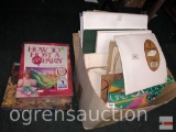 How to Host a Kid's party kit, 500 pc. unopened puzzle and box full of gift boxes and bags