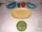 Pottery - Kitchen ware serving dishes, Brusche bowl , Padre sauce boat, Metlox, Rosemeade, Gibson