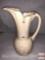 Lot NUSA #63 white ware ewer, embossed floral motif