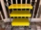 Vintage kitchen cart, yellow, three tier, wheeled