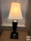 2x's-the-money matching wood base Table lamps with shades