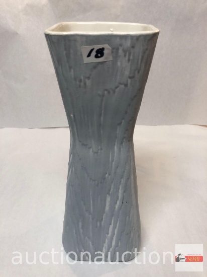 Pottery - Shawnee vase, gray #1211, 11.25"h