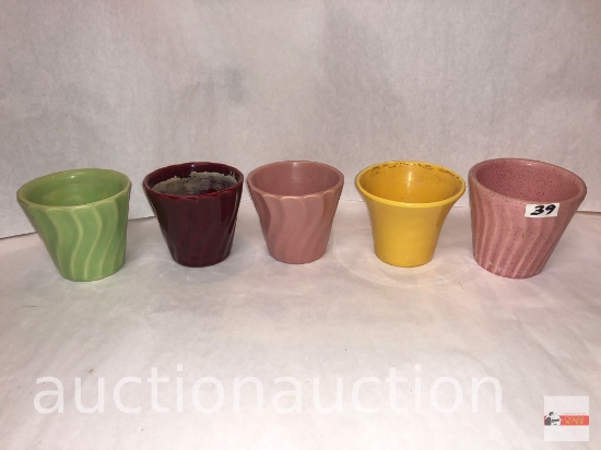 Stoneware - 5 Bauer planter pots