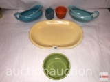 Pottery - Kitchen ware serving dishes, Brusche bowl , Padre sauce boat, Metlox, Rosemeade, Gibson