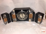 Art Deco marble mantle clock 15