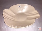 Bauer art pottery - white serving dish, deco styling