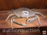 Vintage metal crab ashtray