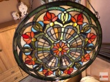 Stained glass panel, round