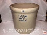 Crock - #5 Panama Pottery, Sacramento, CAL., 13.25'wx12.75