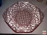 Glassware - Depression glass serving dish