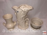 Pottery - 3 McCoy - 2 vases 6