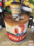 Vintage advertising tins - Rath Pure Lard & Butter-Nut