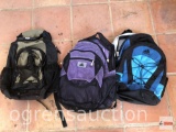3 Backpacks - 2 Adidas, 1 Eddie Bauer