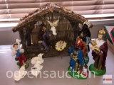 Christmas - Nativity set, as is (no Mary)