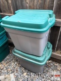 Storage Tubs - 2 lg. Rubbermaid with lids
