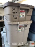 Storage tubs - 2 Rubbermaid Keepers Rough Tote 10 gallon and 18 gallon w/lids