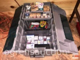 Tools - Rubbermaid Tool box with craft supplies, ink stamps and ink pads