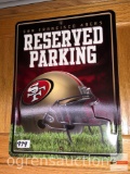 Signs - San Francisco 49ers Reserved parking, Rico Industries 8.5
