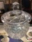 Crystal - Violetta hand cut Lead crystal bowl with lid, made in Poland, 7