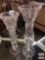 Glassware - 2 bud vases, 9