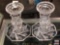 Glassware - Pair candlesticks 4.5