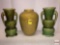 Vases - 3 - 2 green 7.25