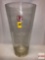 Vase - Large Hand made clear glass trumpet vase, made in Romania, 21.5