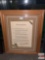 Ephemera - City of Lodi History, Proclamation, signed by city mayor James Pinkerton, 1992, oak fram