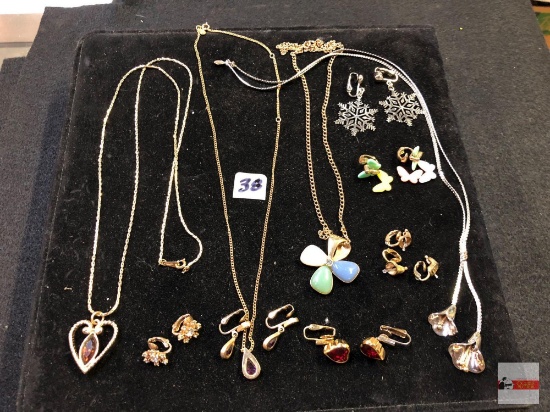 Jewelry - 4 necklaces and 6 pr. earrings, Avon