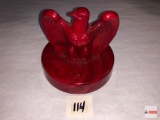 Fenton - Red slag glass American Bicentennial eagle, 1976