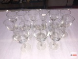 Glassware - 14 dessert styled stemware