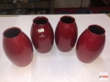 Pottery vases - 4 - Pier I Imports red pottery Scheurich Amamo design vases, retail $15 each