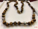 Jewelry - Necklace, stone beads & cloisonne' beads