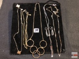 Jewelry - 5 chain necklaces and 1 pr. earrings