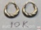 Jewelry - earrings, 10k gold, pierced earrings