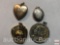 Jewelry - 4 charms/pendants, 2 are lockets