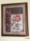 Artwork - print, floral by Vivian Flasch, framed & matted, 27