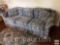 Furniture - upholstered sofa by Classic Chairs, triple cushioned, removeable back cushions, floral