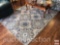 Rug - Living Colors area rug, bound, blue/white, geometric design 60