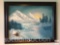 Artwork - Oil painting, winter landscape by Slater, wood framed, 28