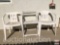 Yard & Garden - 3 vinyl plastic patio chairs, white